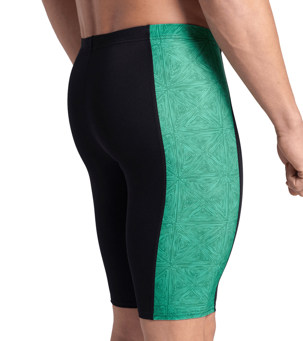 Arena Men's Abstract Tiles Jammer Swimsuit