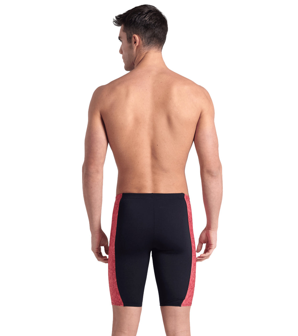 Arena Men's Abstract Tiles Jammer Swimsuit