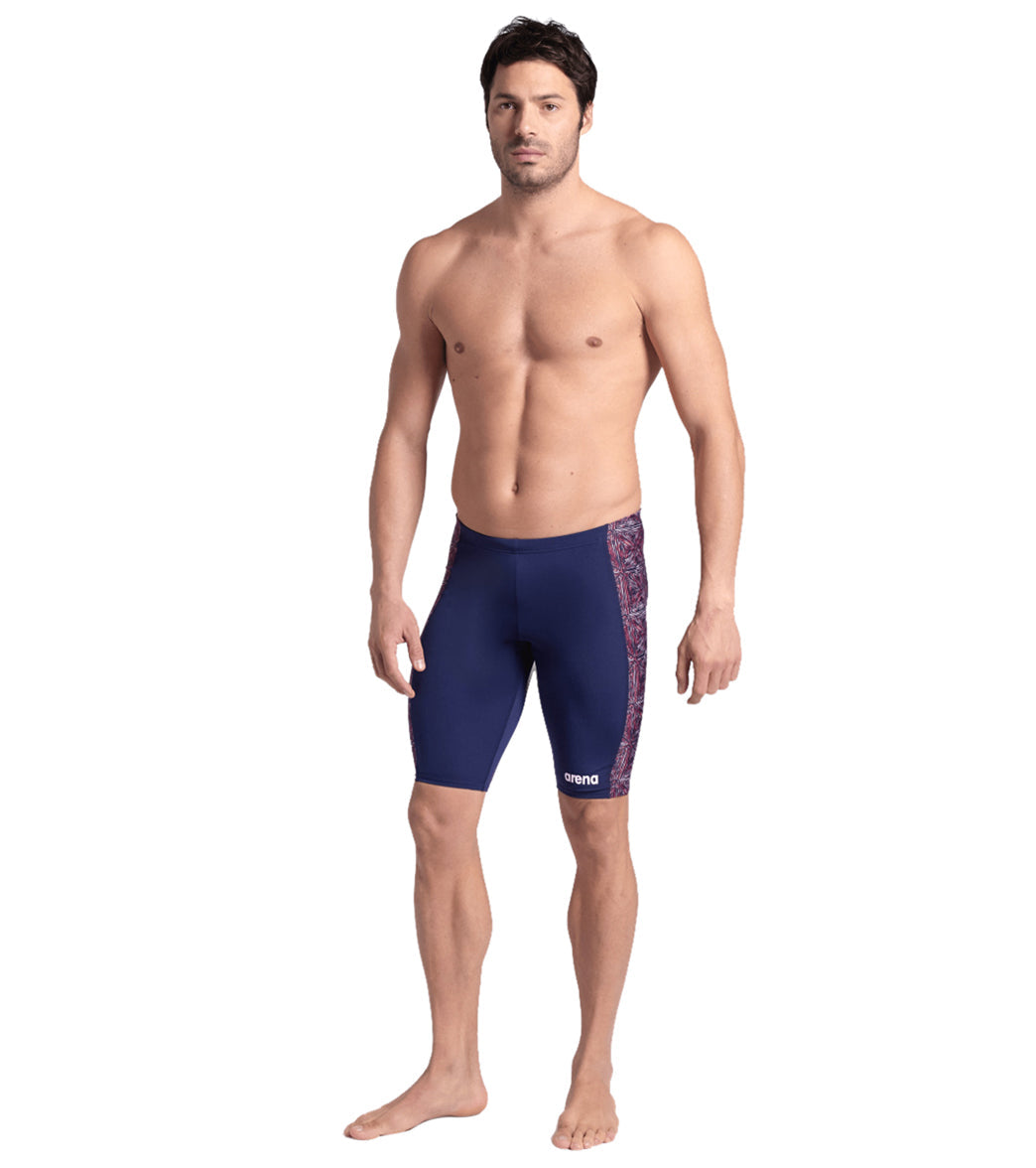 Arena Men's Abstract Tiles Jammer Swimsuit
