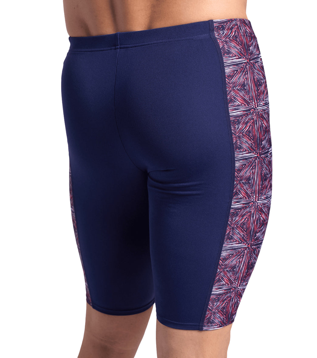 Arena Men's Abstract Tiles Jammer Swimsuit