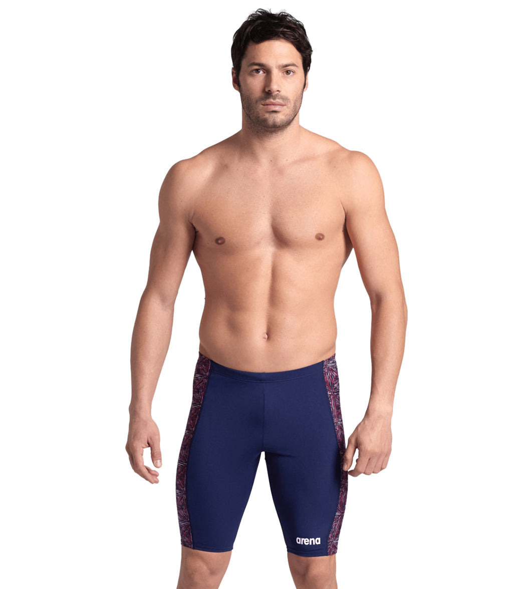 Arena Men's Abstract Tiles Jammer Swimsuit