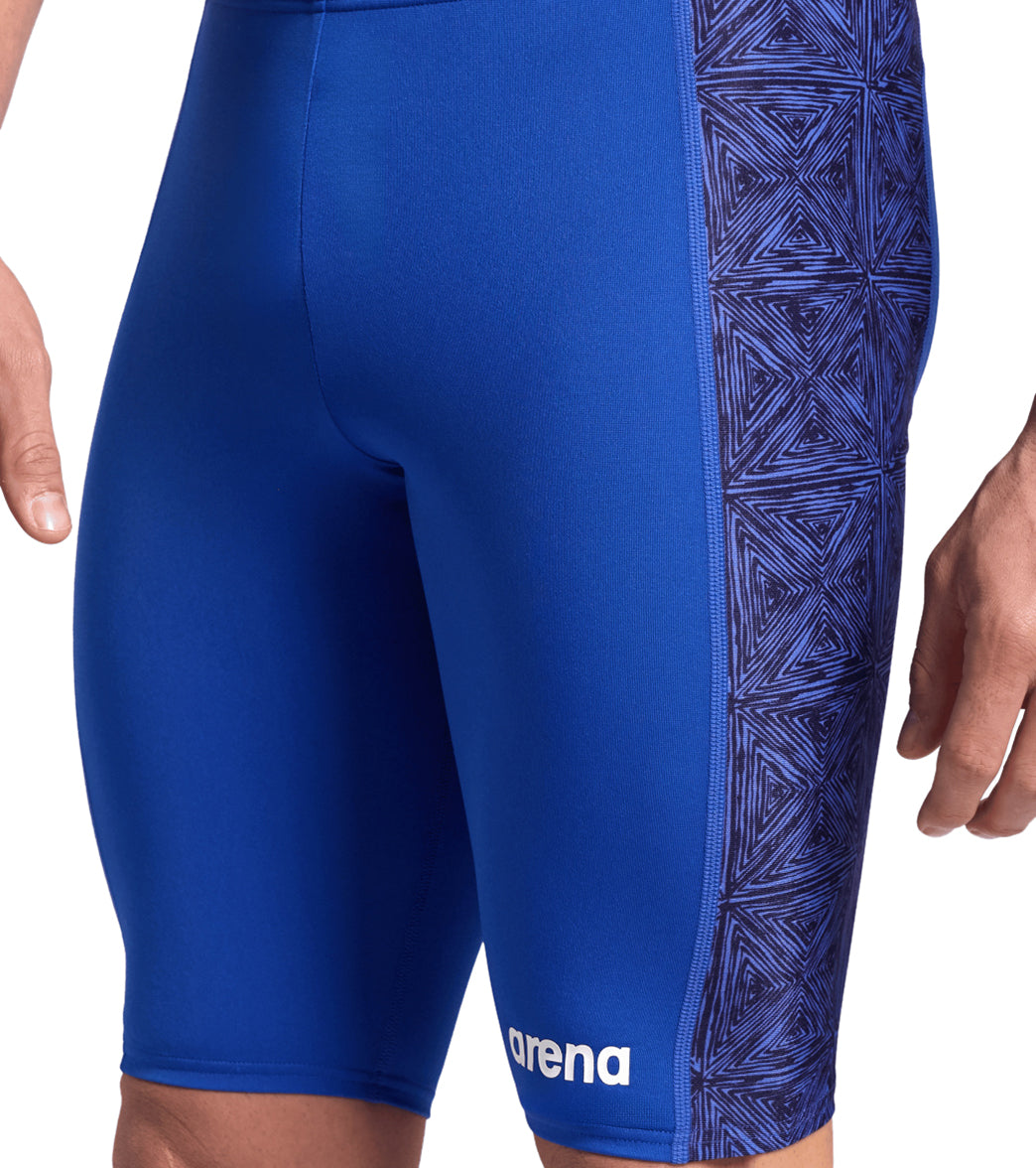 Arena Men's Abstract Tiles Jammer Swimsuit