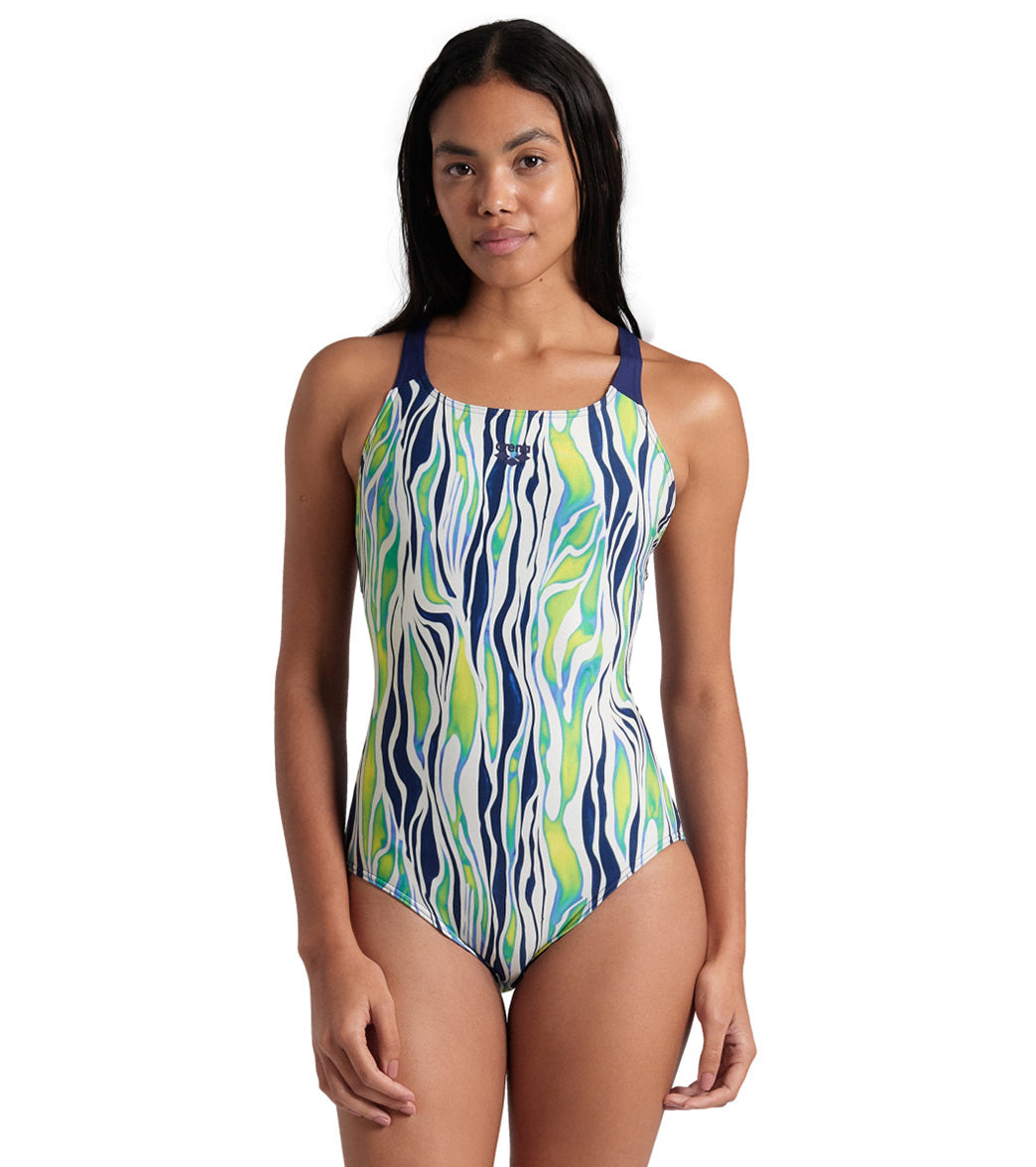 Arena Women's Zebra Stripes Pro Back One Piece Swimsuit