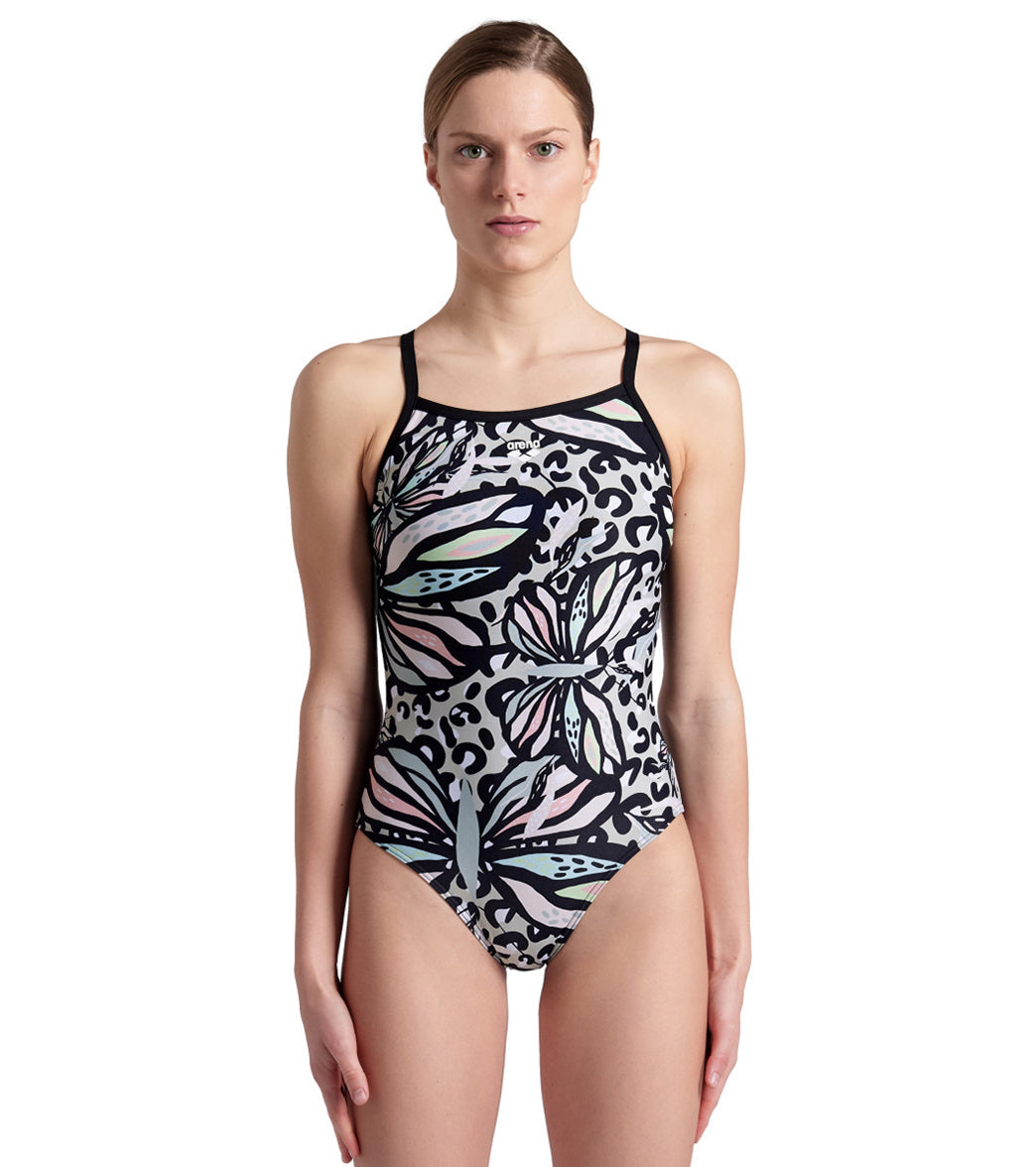 Arena Women's Butterflies Light Drop One Piece Swimsuit