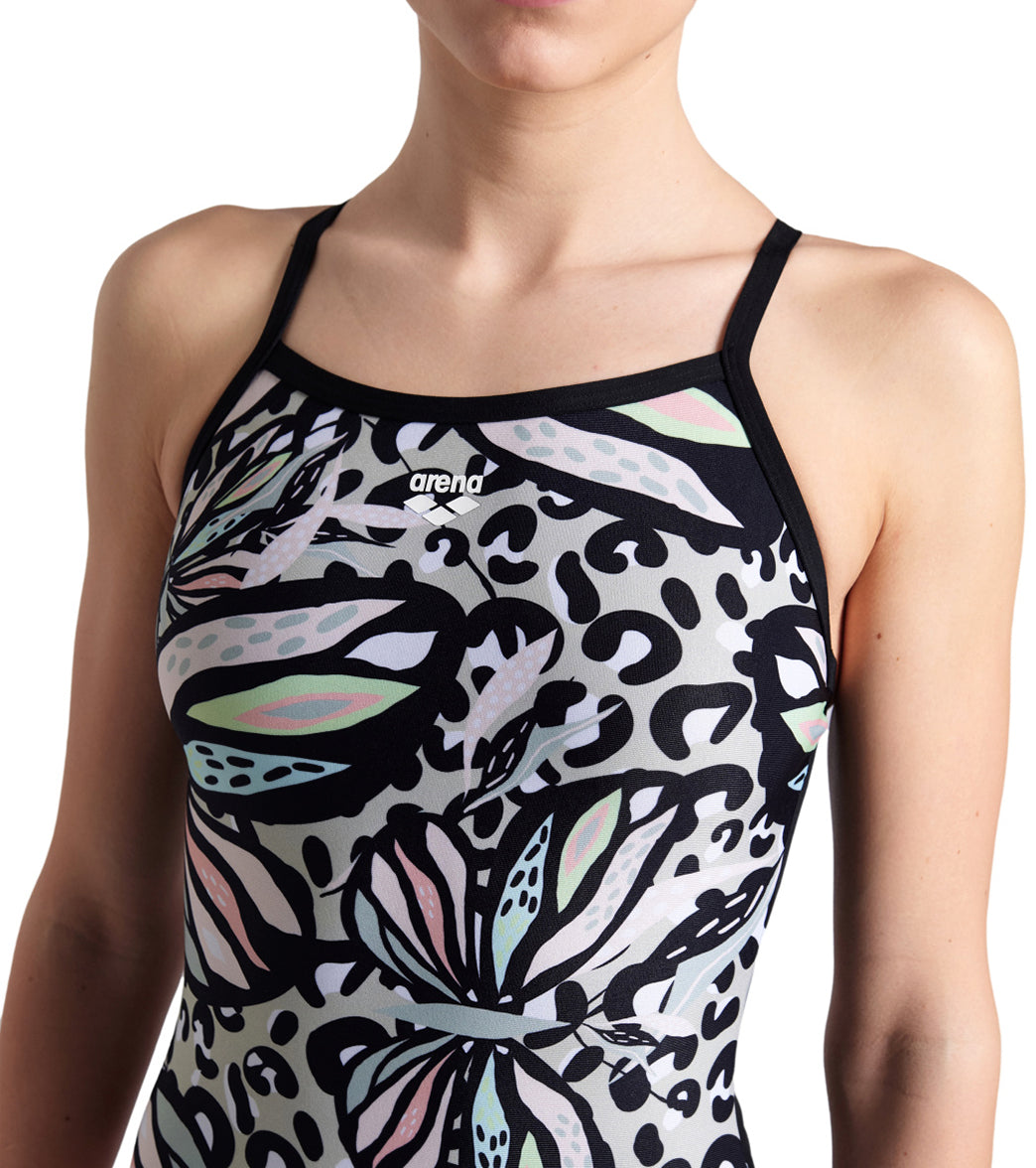 Arena Women's Butterflies Light Drop One Piece Swimsuit