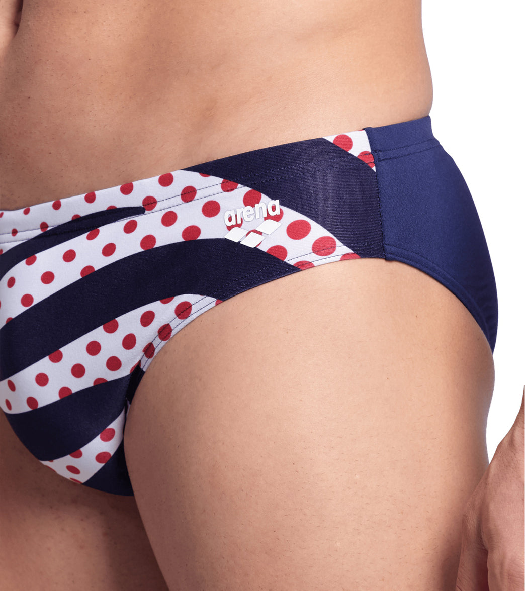 Arena Men's Multi Stripes Brief Swimsuit