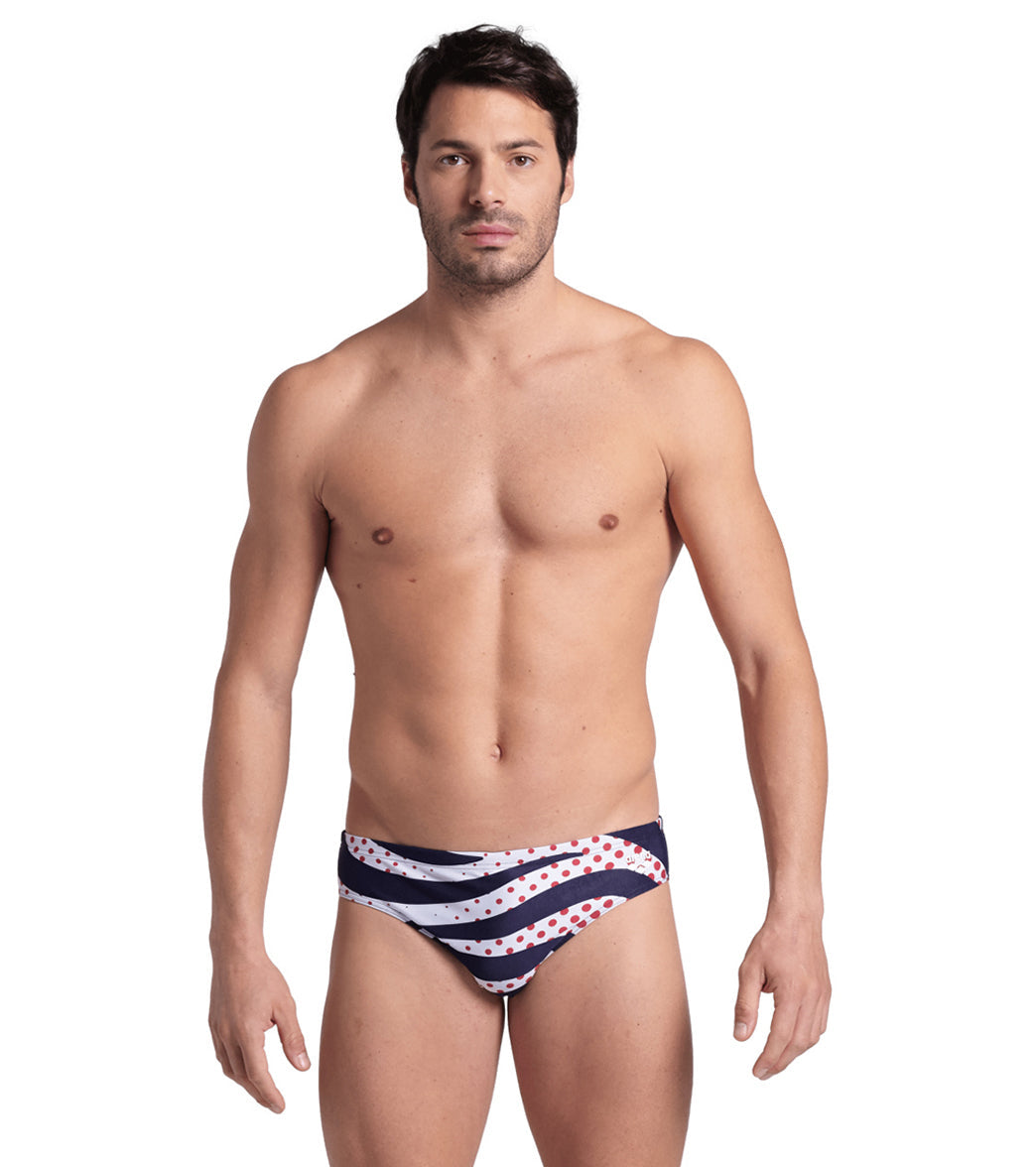 Arena Men's Multi Stripes Brief Swimsuit