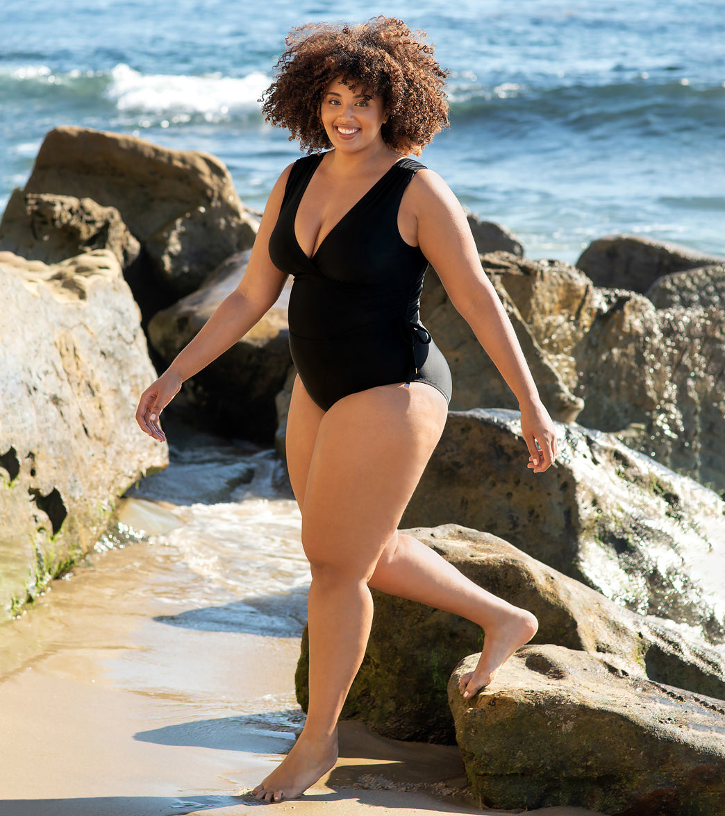 Raisins Women's Tranquilo Solids Lusiana Plus Size One Piece Swimsuit