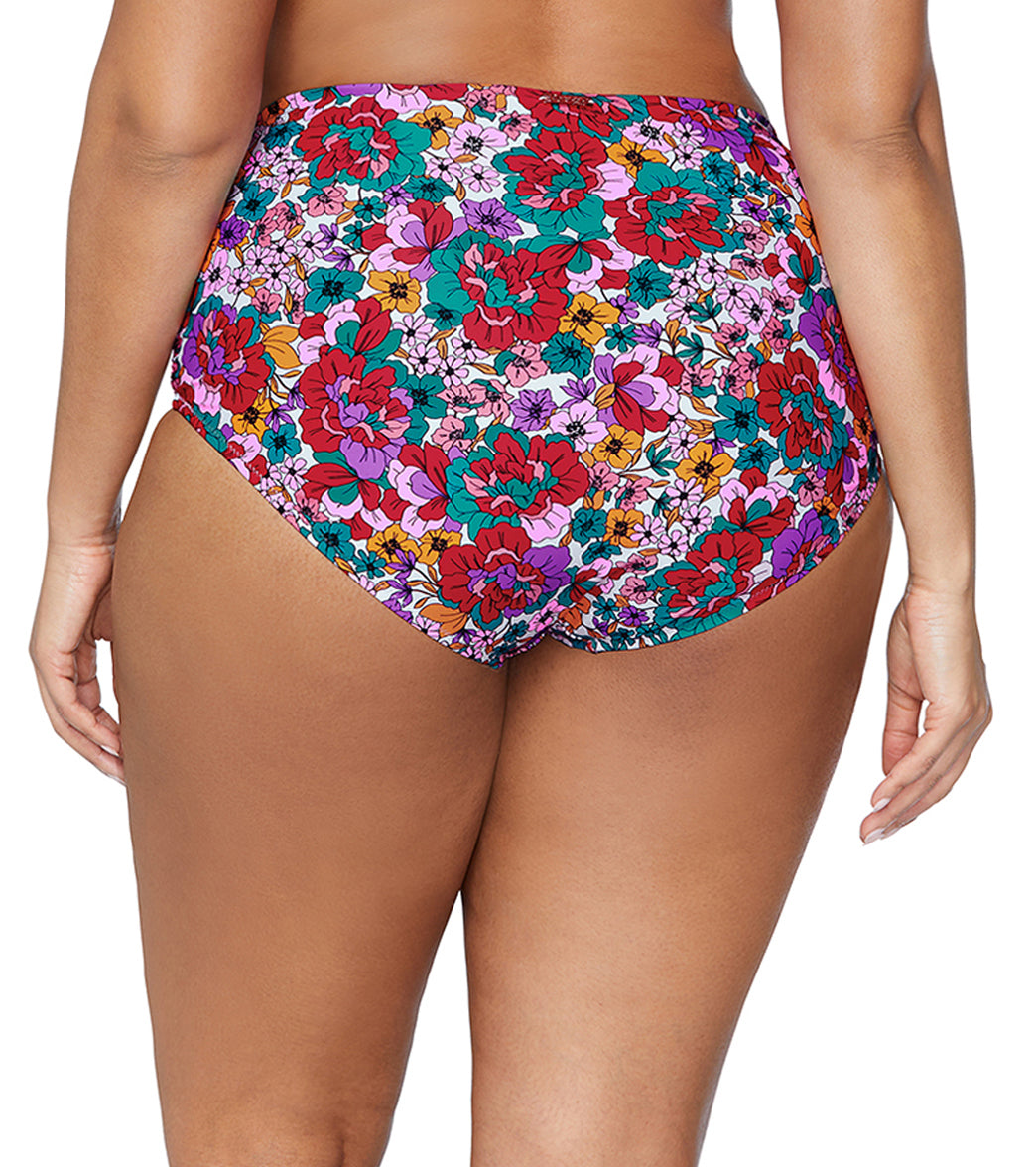 Raisins Women's Brilliant Bloom Keiora Plus Size Bikini Bottom