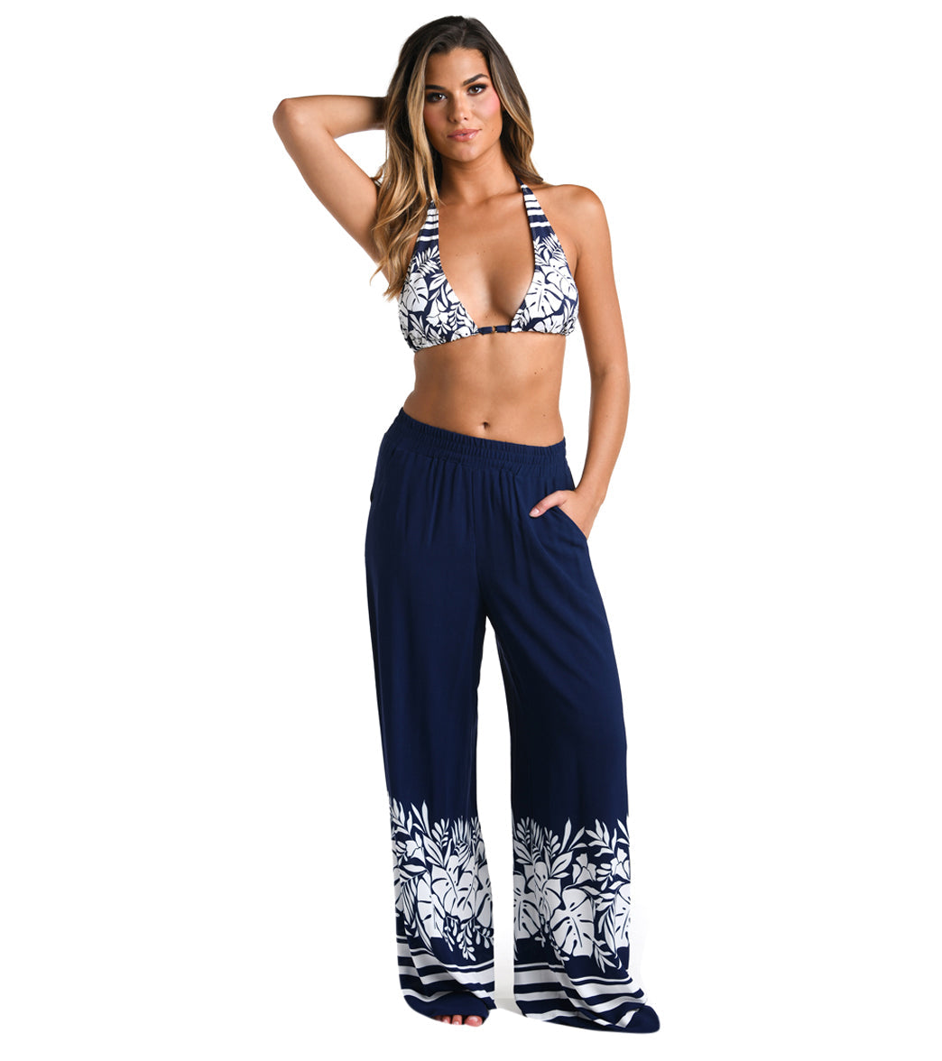 La Blanca Women's Beach Bungalow Palazzo Cover Up Pants