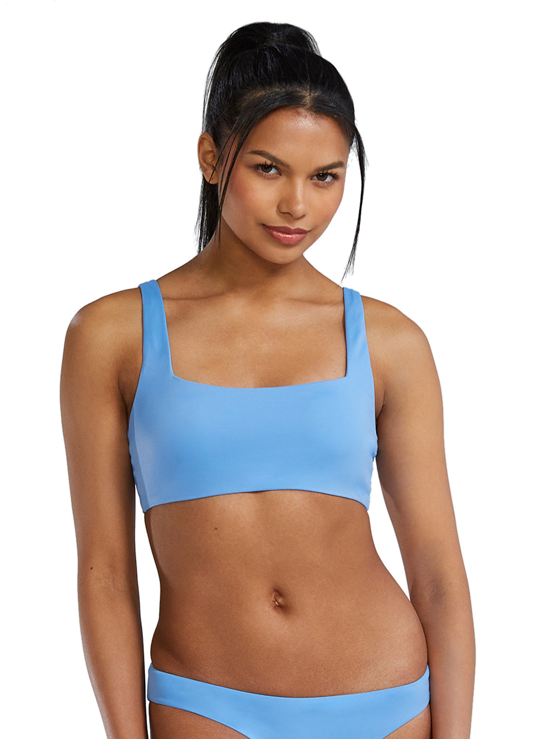 TYR Active Women's Solid Kelly Square Neck Bikini Top