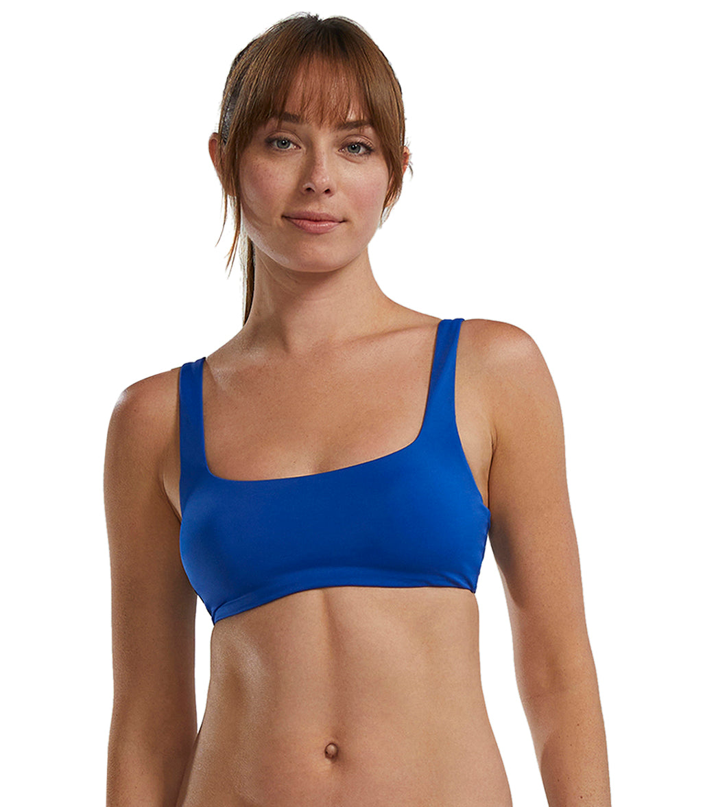 TYR Active Women's Solid Kelly Square Neck Bikini Top
