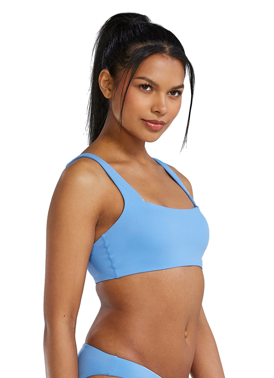 TYR Active Women's Solid Kelly Square Neck Bikini Top