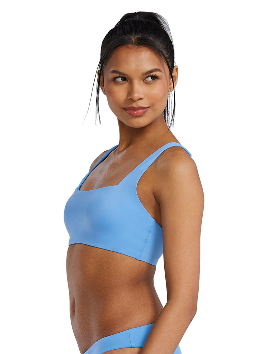 TYR Active Women's Solid Kelly Square Neck Bikini Top