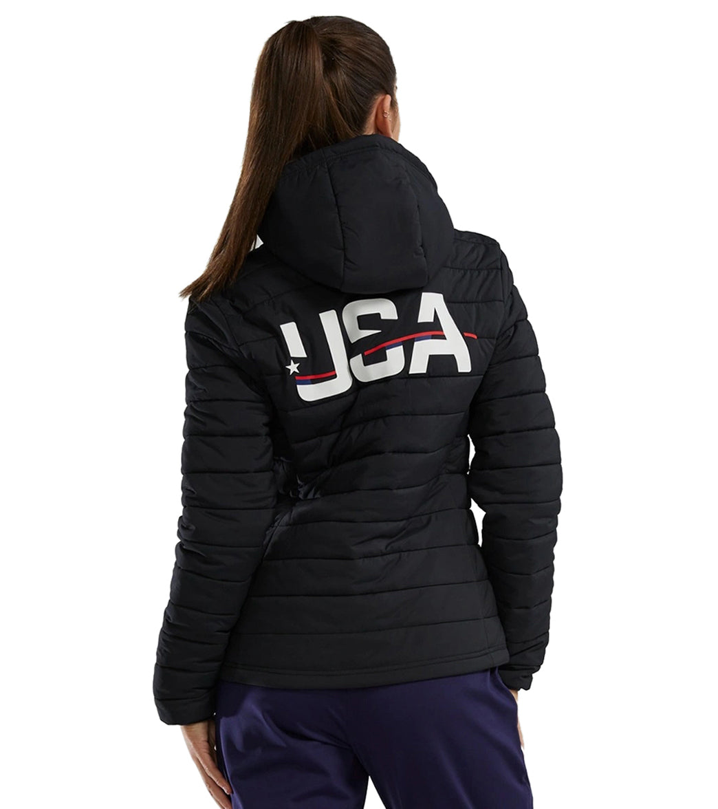 TYR Women's USA Hydrosphere Mission Puffer Jacket