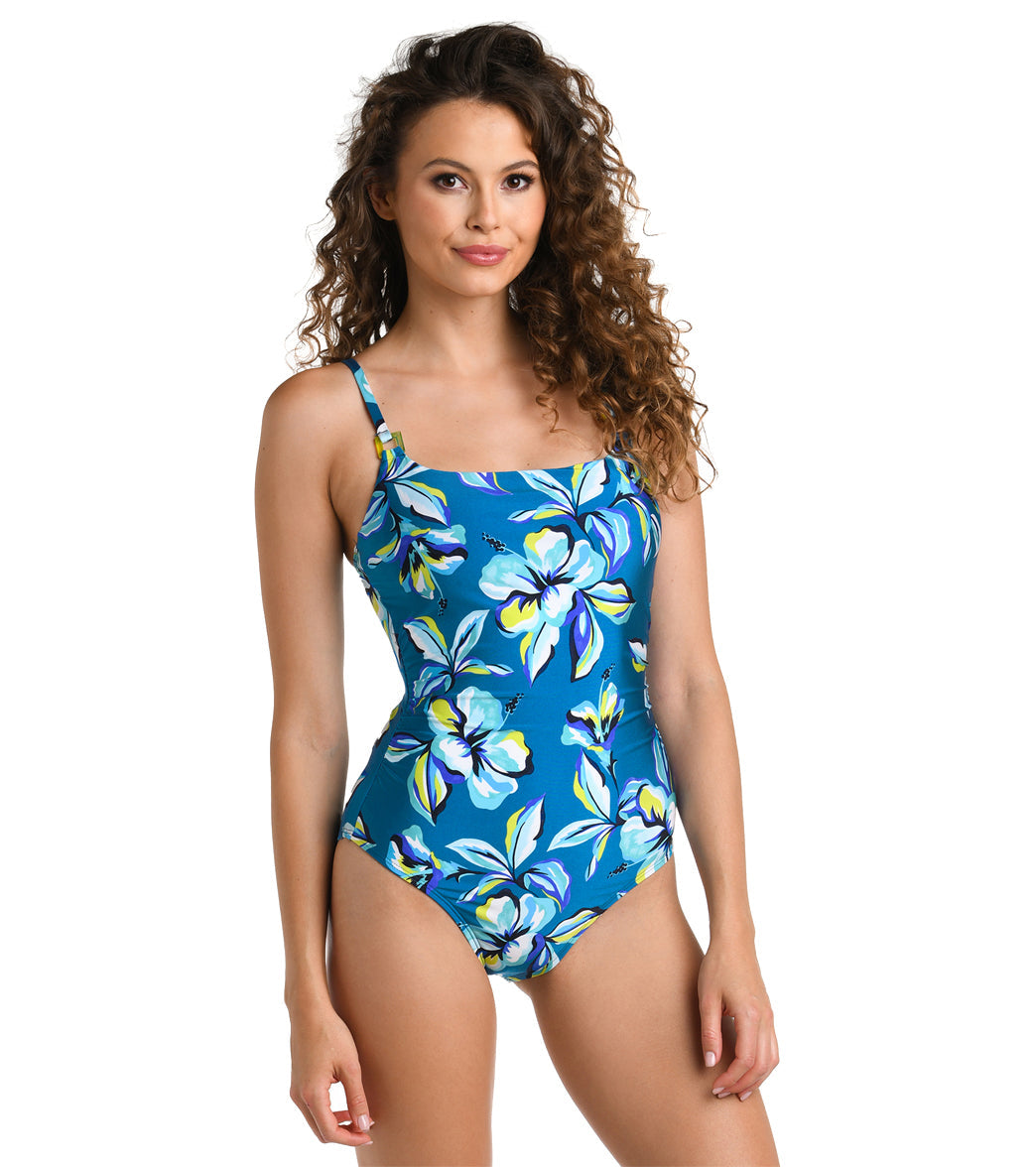 La Blanca Women's Fiji Tropics Lingerie One Piece Swimsuit