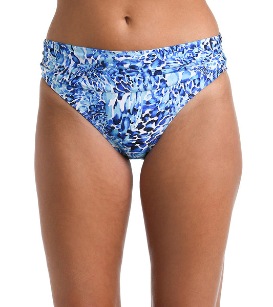 La Blanca Women's Aquatic Nature Shirred Band Hipster Bikini Bottom