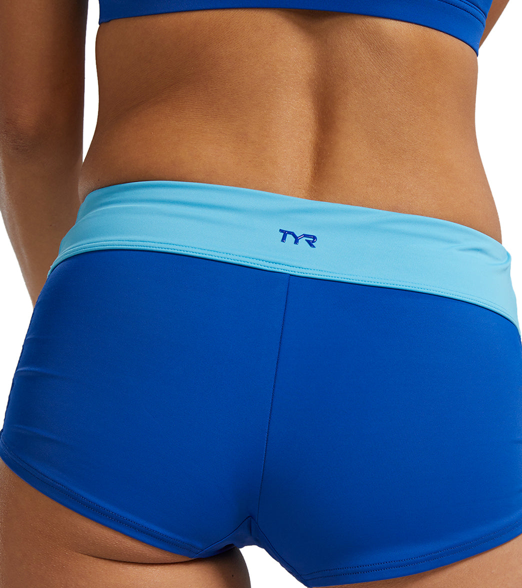 TYR Active Women's Solid Della Boyshort Swim Short