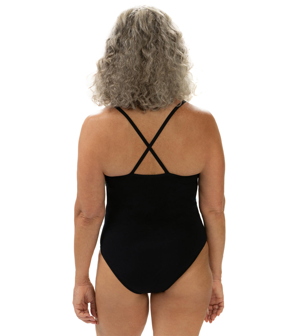 Dolfin Aquashape Women's Color Block Moderate One Piece Swimsuit