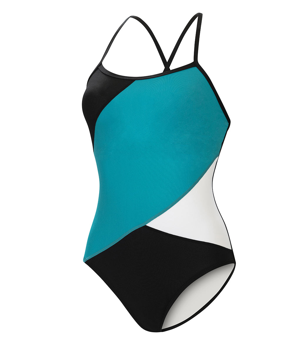 Dolfin Aquashape Women's Color Block Moderate One Piece Swimsuit