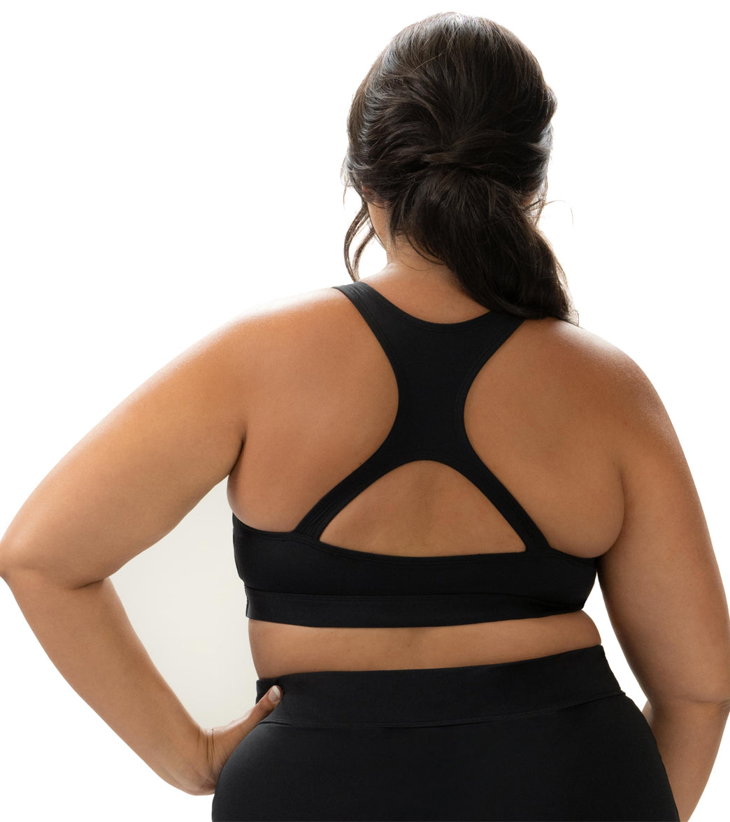 Dolfin Aquashape Women's High Neck Longline Racerback Bikini Top