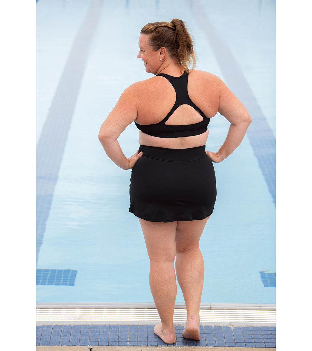 Dolfin Aquashape Women's High Neck Longline Racerback Bikini Top