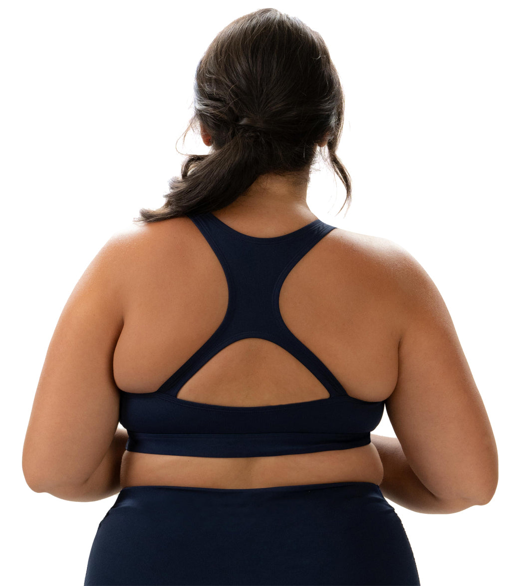 Dolfin Aquashape Women's High Neck Longline Racerback Bikini Top