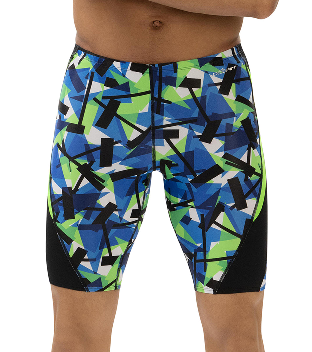 Dolfin Men's Reliance Color Blocked Razor Jammer Swimsuit