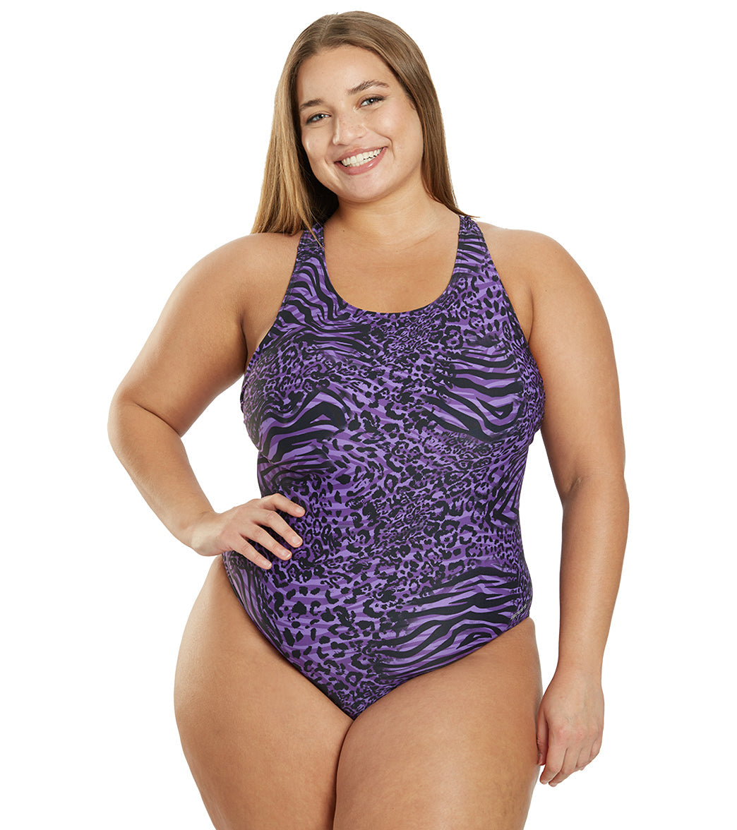 Sporti Wild Thing Wide Strap One Piece Swimsuit (22-44)