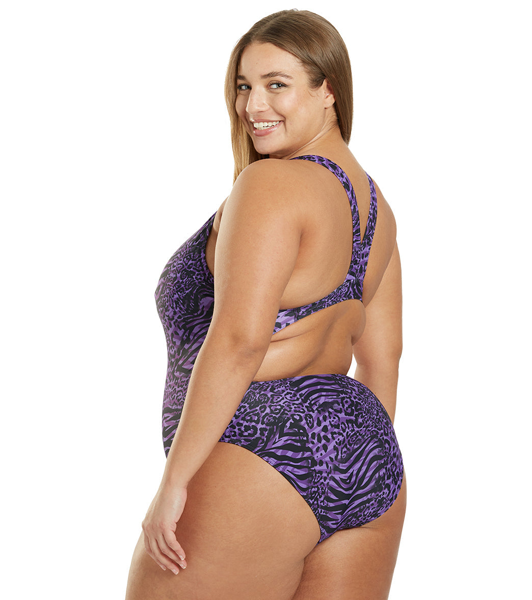 Sporti Wild Thing Wide Strap One Piece Swimsuit (22-44)