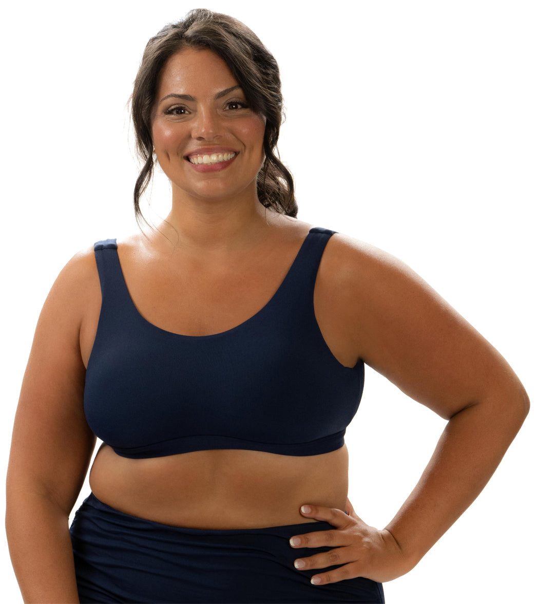 Dolfin Aquashape Women's Solid Scoop Neck Bikini Top