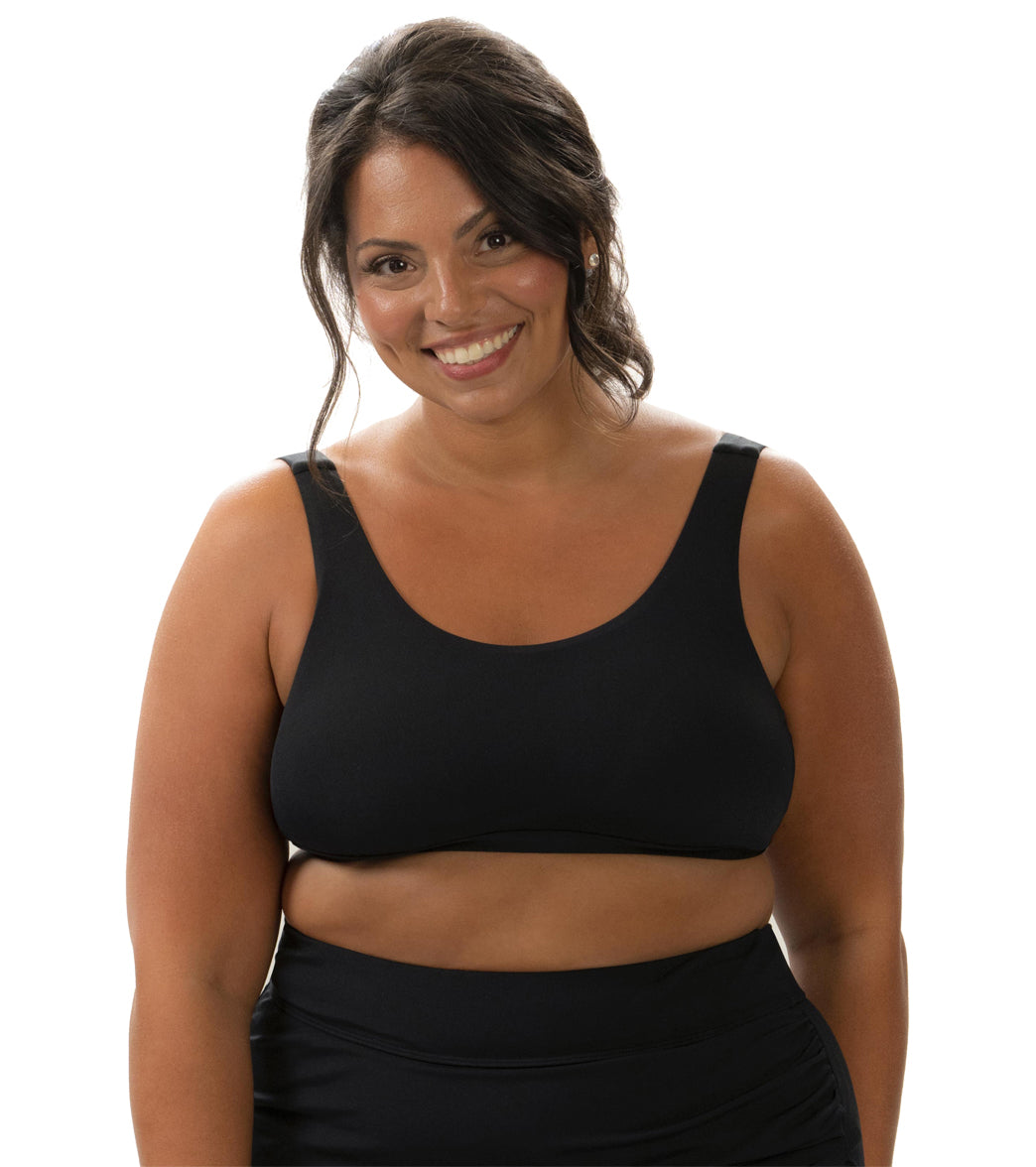 Dolfin Aquashape Women's Solid Scoop Neck Bikini Top