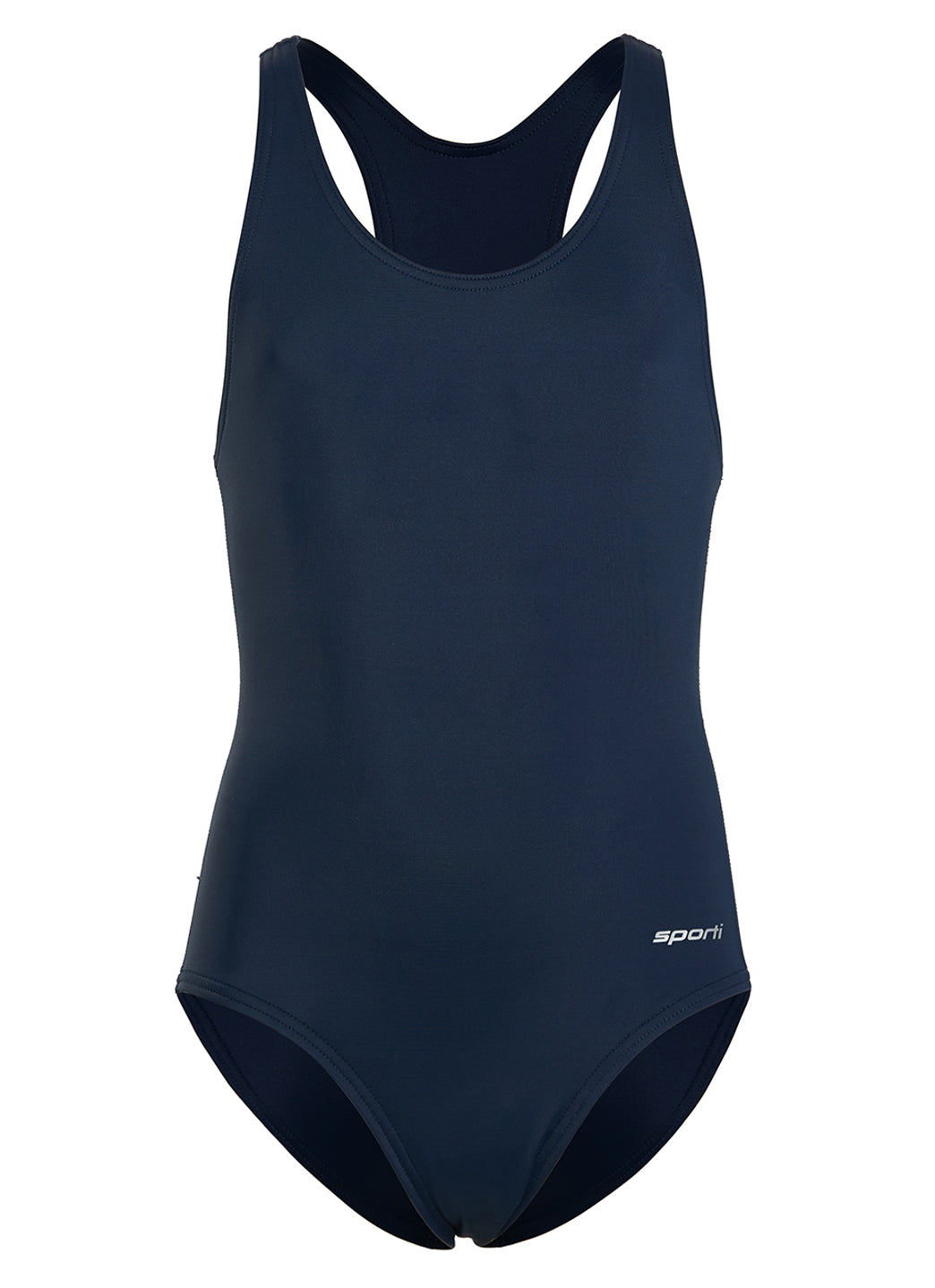 Sporti Girls' Solid Racer Back One Piece Swimsuit (Toddler, Little Kid, Big Kid)