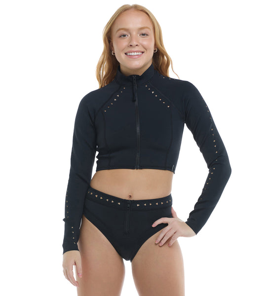 Body Glove Women's Constellation Vesta Crop Long Sleeve UPF 50 Rash Guard