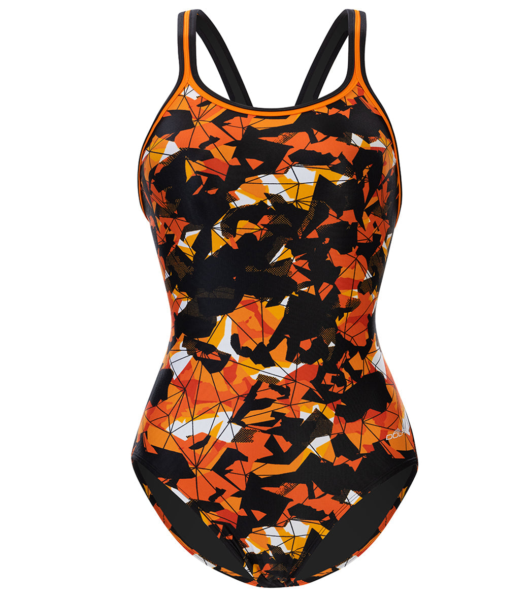 Dolfin Women's Xtrasleek Implode DBX Back One Piece Swimsuit
