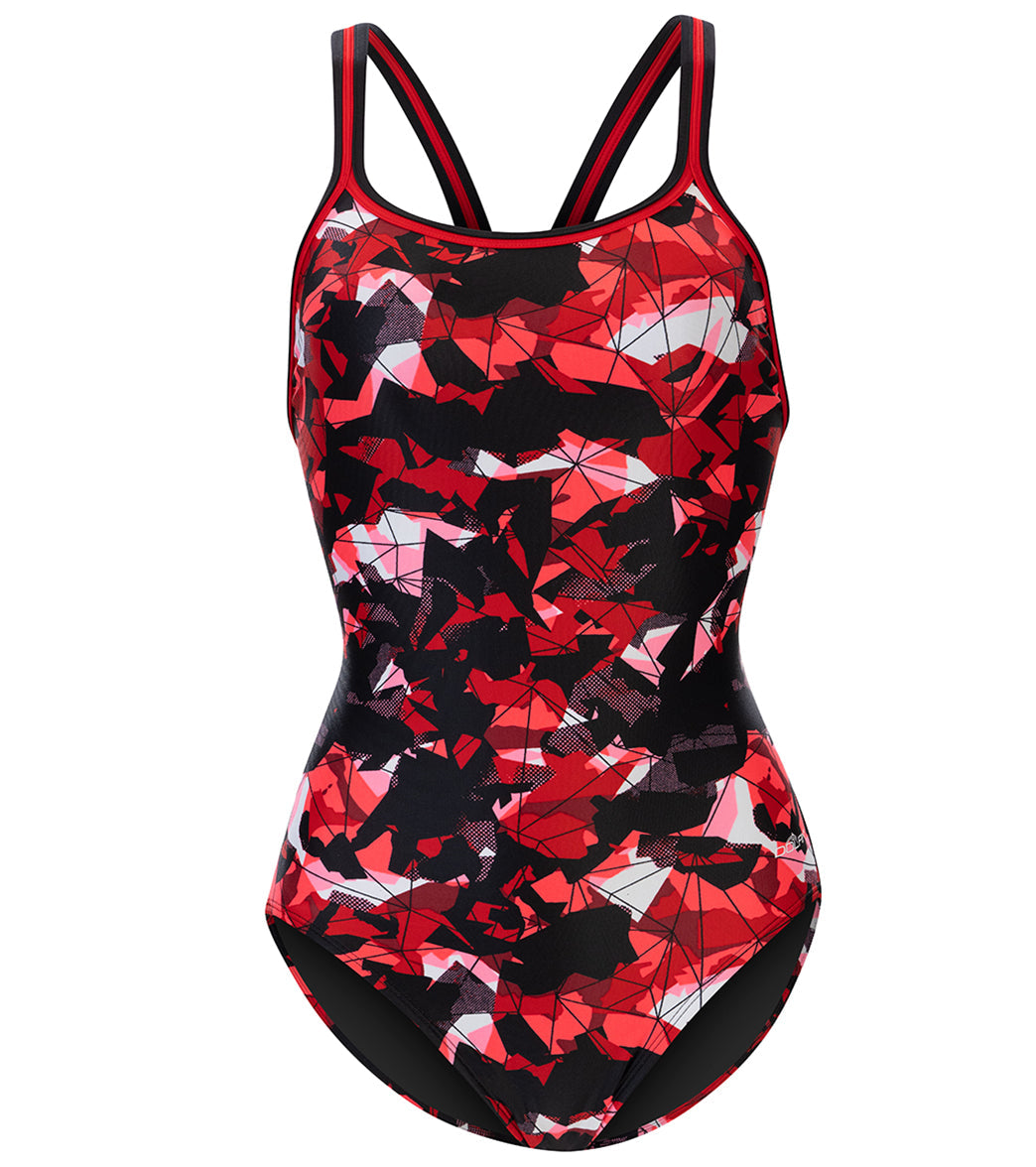 Dolfin Women's Xtrasleek Implode DBX Back One Piece Swimsuit