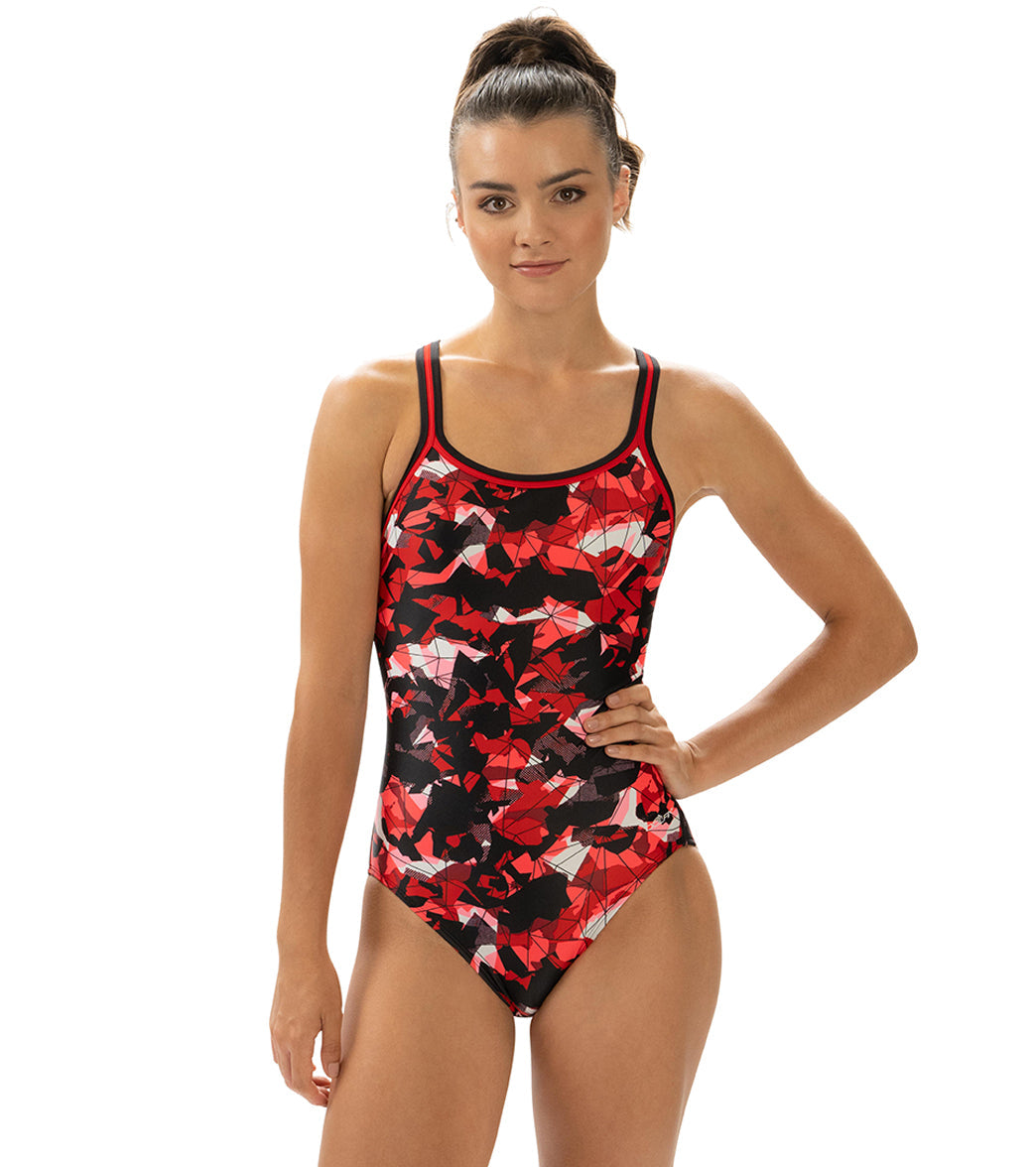 Dolfin Women's Xtrasleek Implode DBX Back One Piece Swimsuit