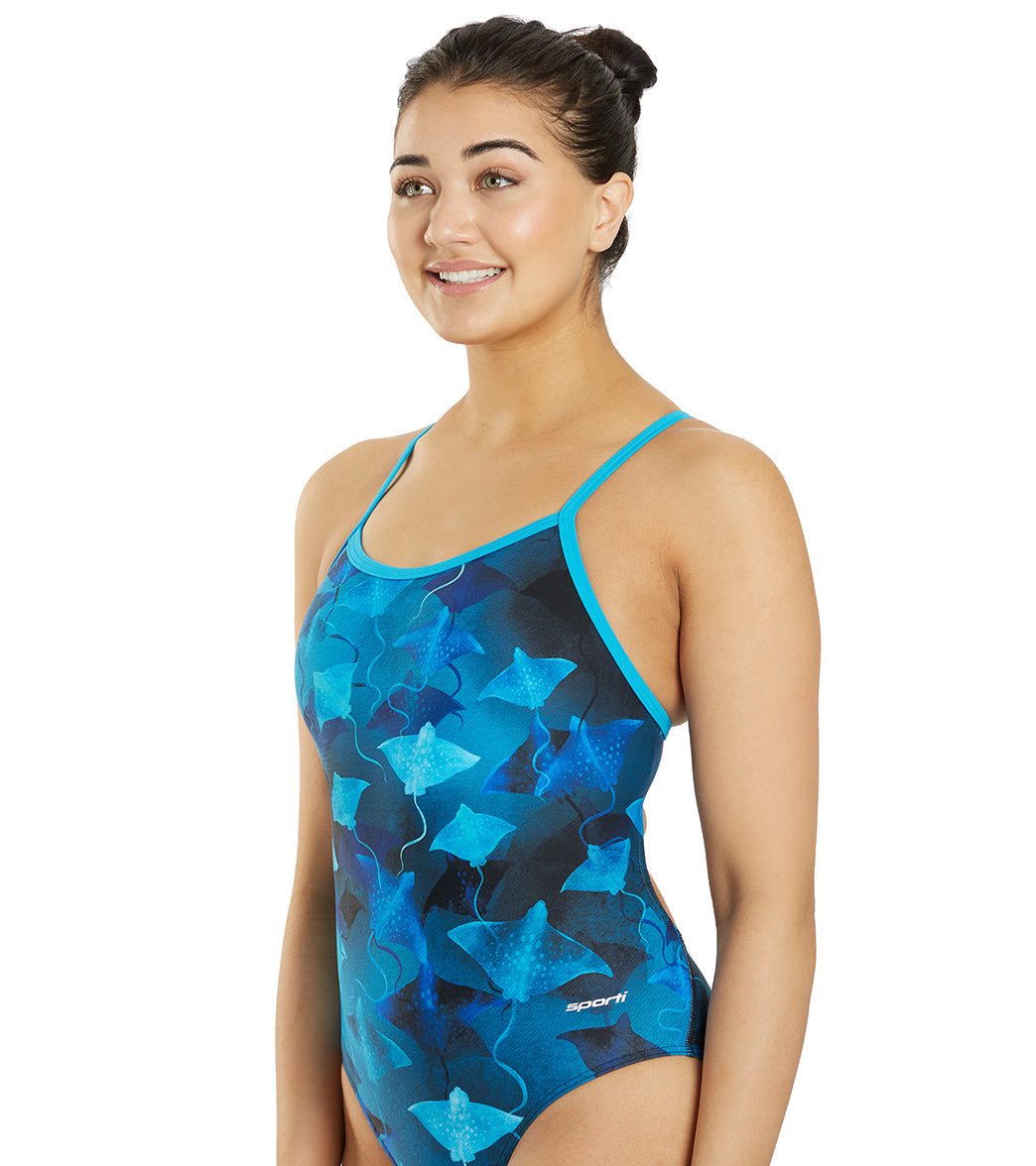 Sporti Stingray Fever Thin Strap One Piece Swimsuit (22-44)