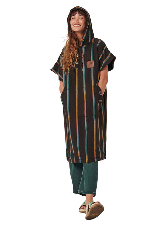 Slowtide Unisex Baja Stripe Fouta Changing Poncho