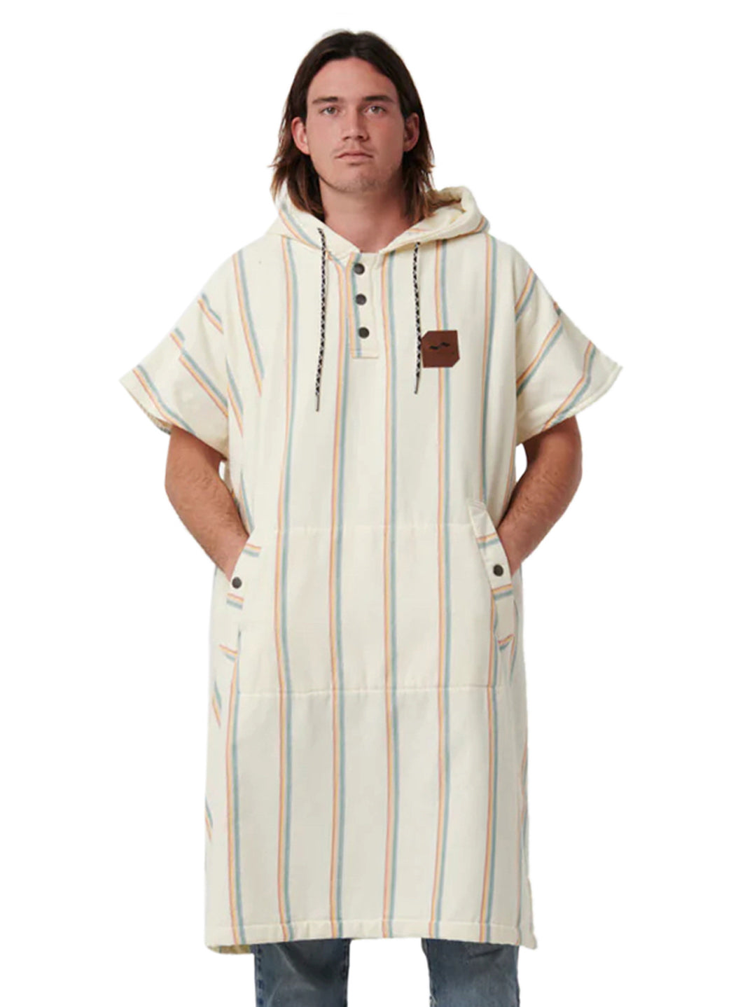 Slowtide Unisex Baja Stripe Fouta Changing Poncho