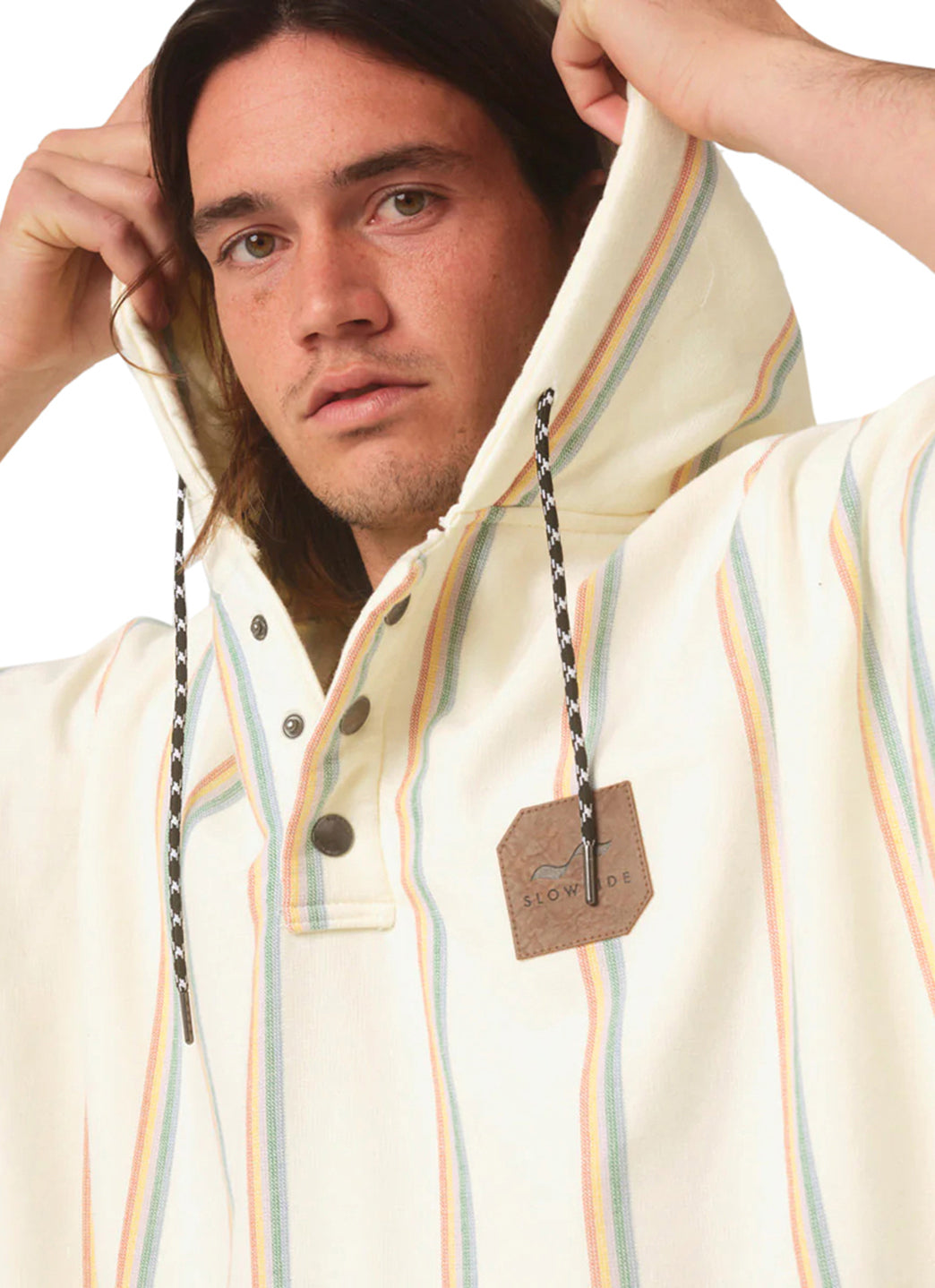 Slowtide Unisex Baja Stripe Fouta Changing Poncho