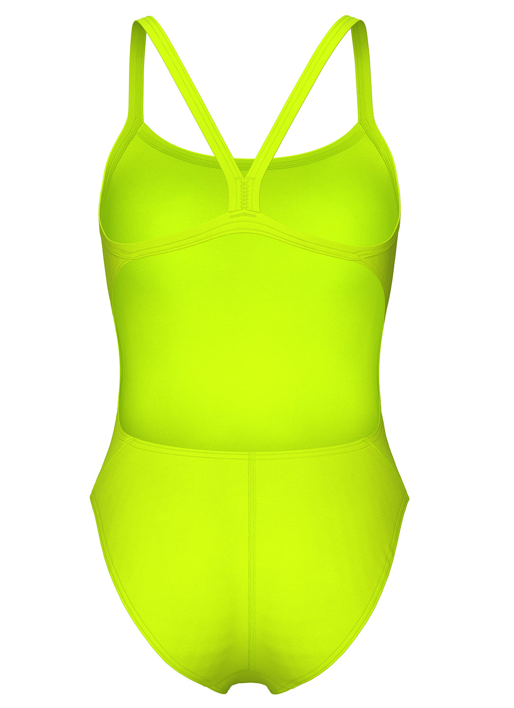 Arena Women's Solid Challenge Back One Piece Swimsuit Artic Lime/Future Dusk