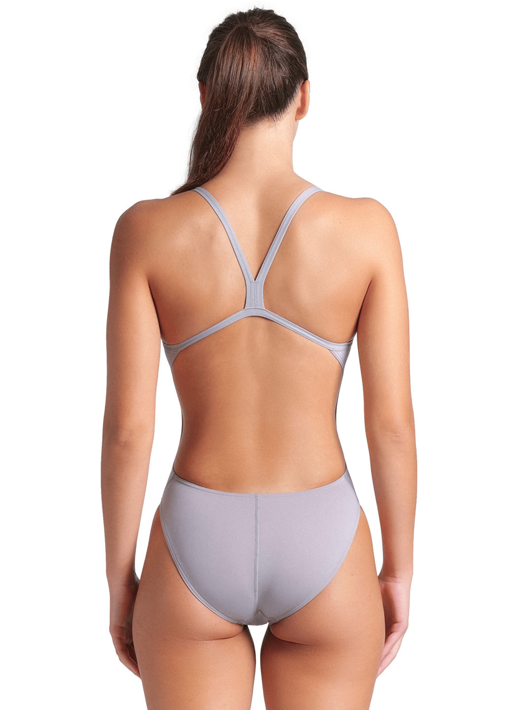 Arena Women's Solid Challenge Back One Piece Swimsuit Sea Foam/White