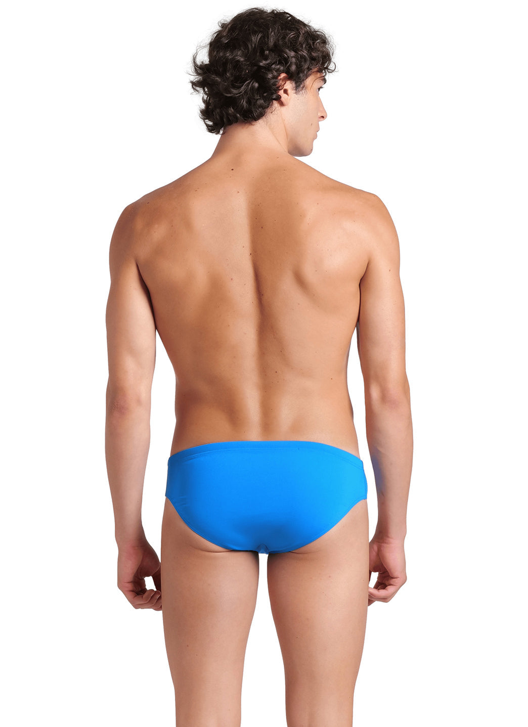 Arena Men's Solid Brief Swimsuit Blue River/Artic Lime