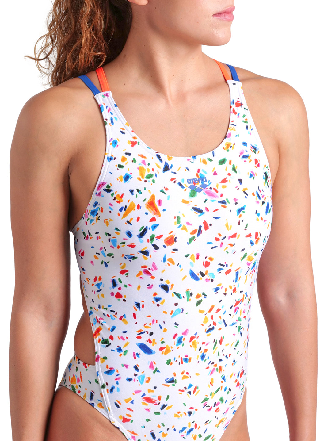Arena Women's Confetti Tech Multi Back One Piece Swimsuit
