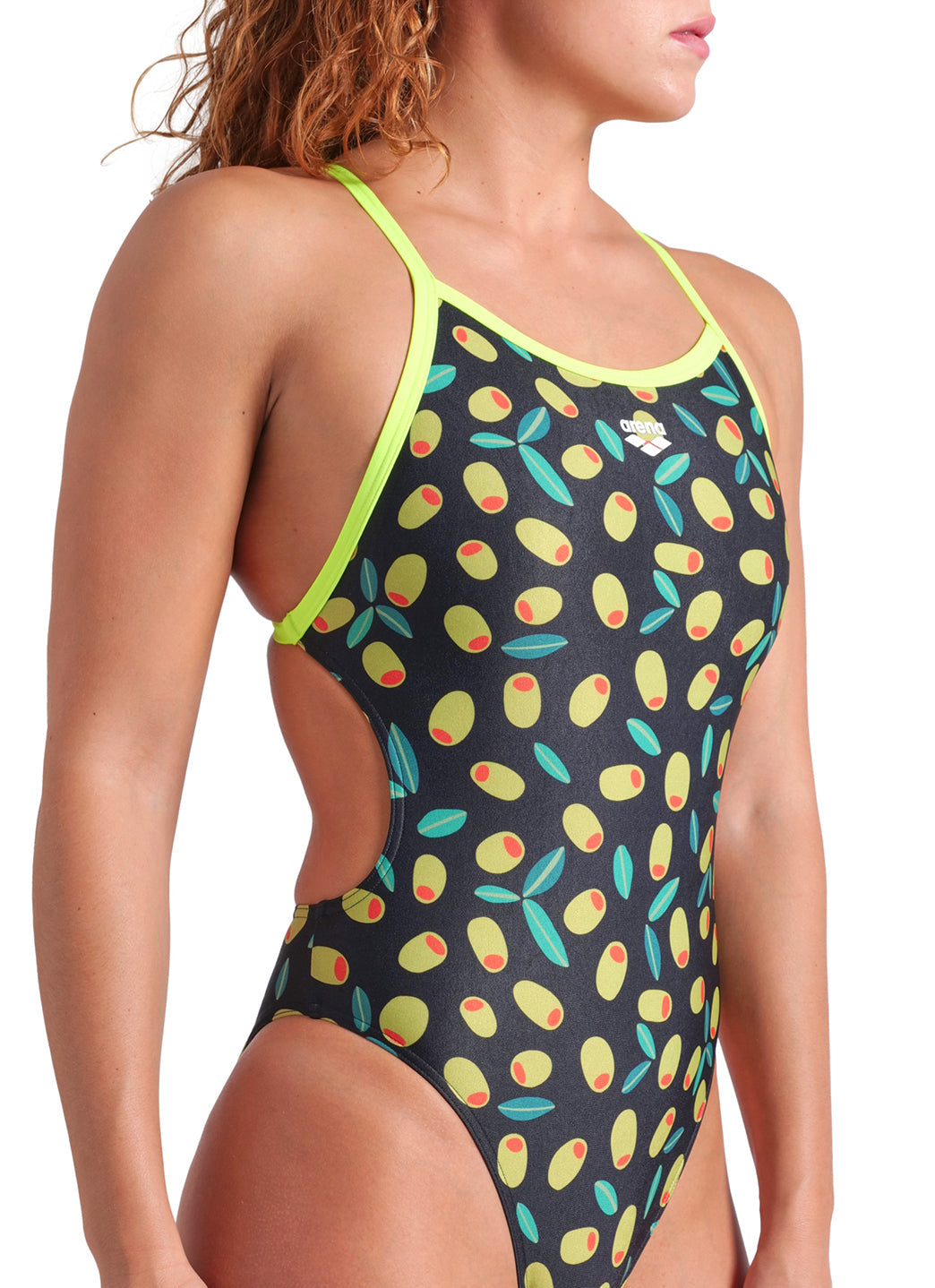 Arena Women's Olives Xcross One Piece Swimsuit