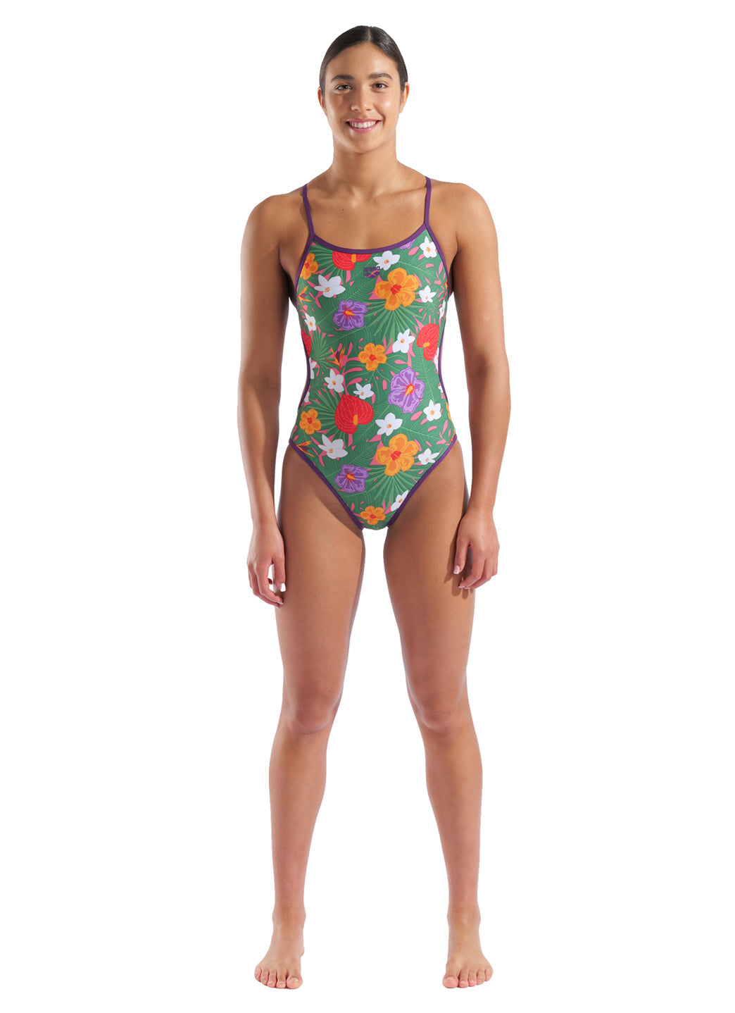 Arena Women's Allover Reversible Challenge Back One Piece Swimsuit