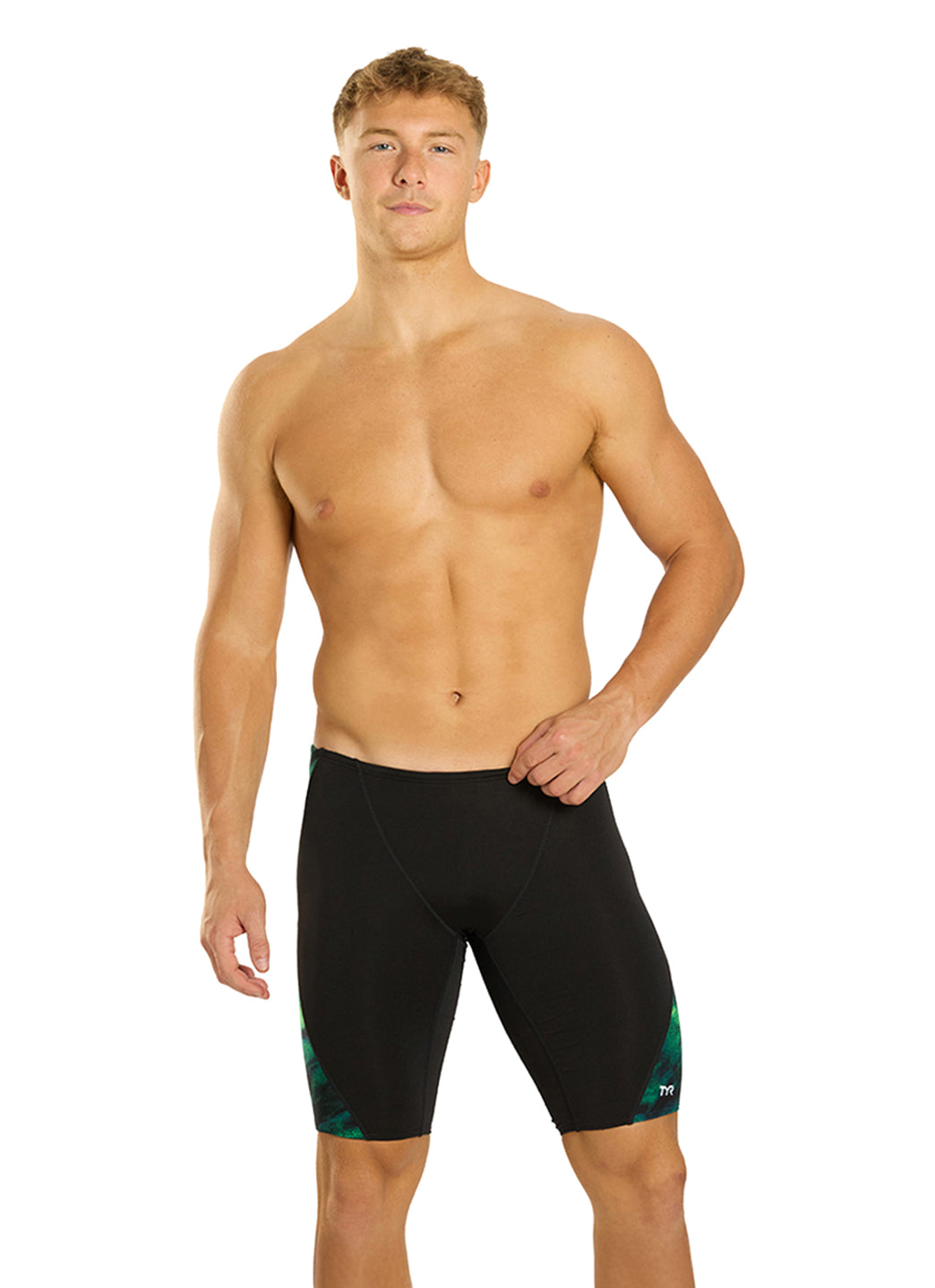 TYR Men's Soren Blade Splice Durafast Elite Jammer Swimsuit
