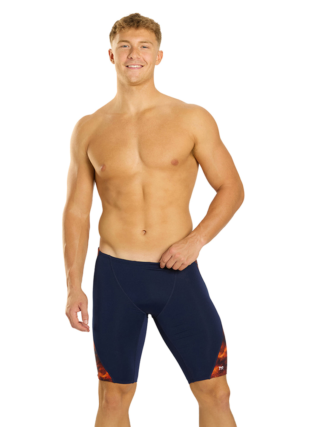 TYR Men's Soren Blade Splice Durafast Elite Jammer Swimsuit