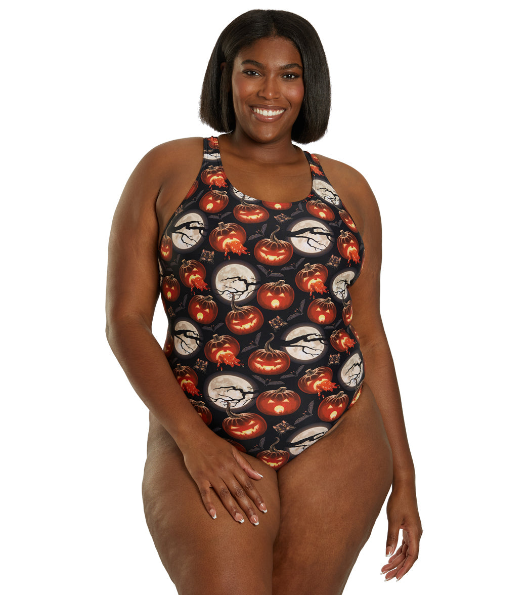 Sporti Fright Night Wide Strap One Piece Swimsuit (22-44)